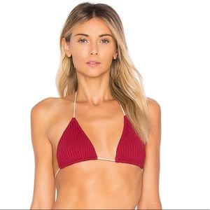 Cali Dreaming Red Bikini Top